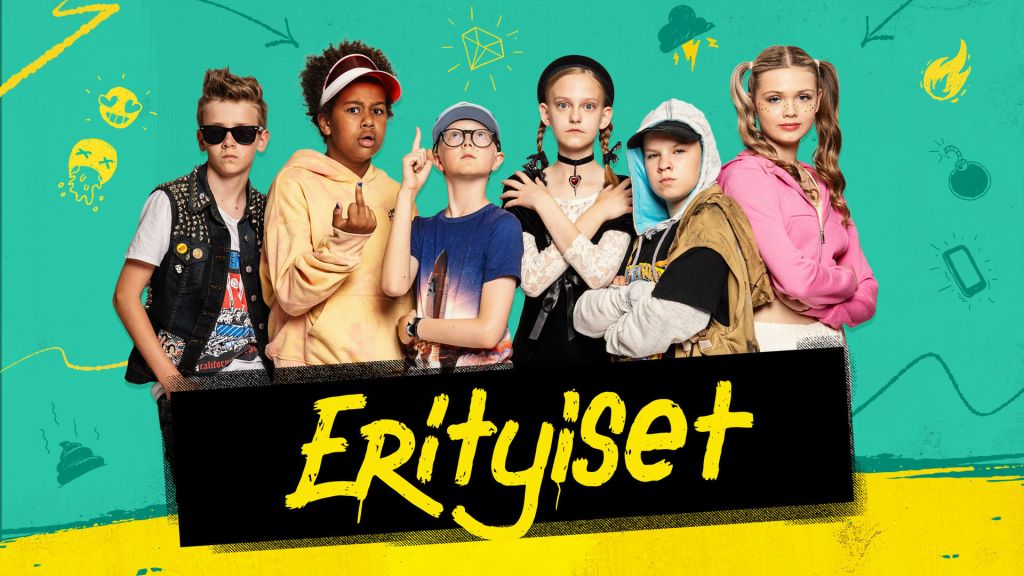 Erityiset -sarjan kolmoskauden promokuva.