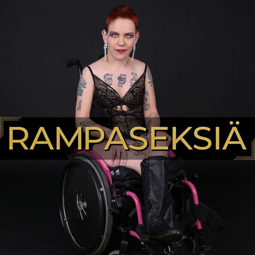 Rampaseksiä-podcastin logokuva.